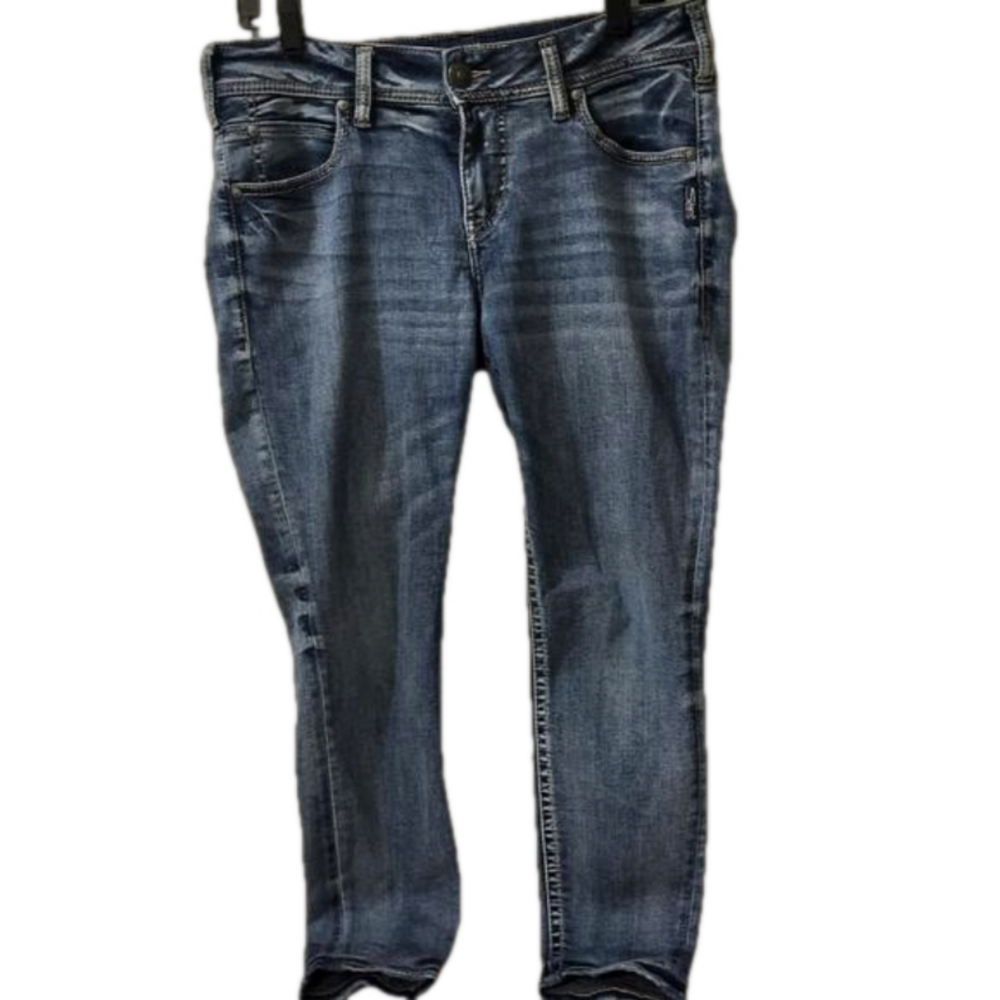 Silver Jeans Women's, Elyse Ankle‎ Skinny Size W30/27L